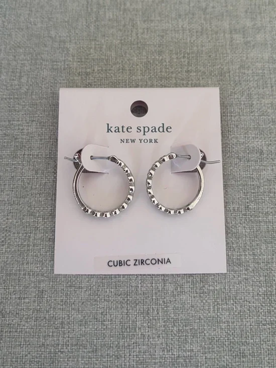 kate spade Silver Hoop Earrings - Picture 1 of 3